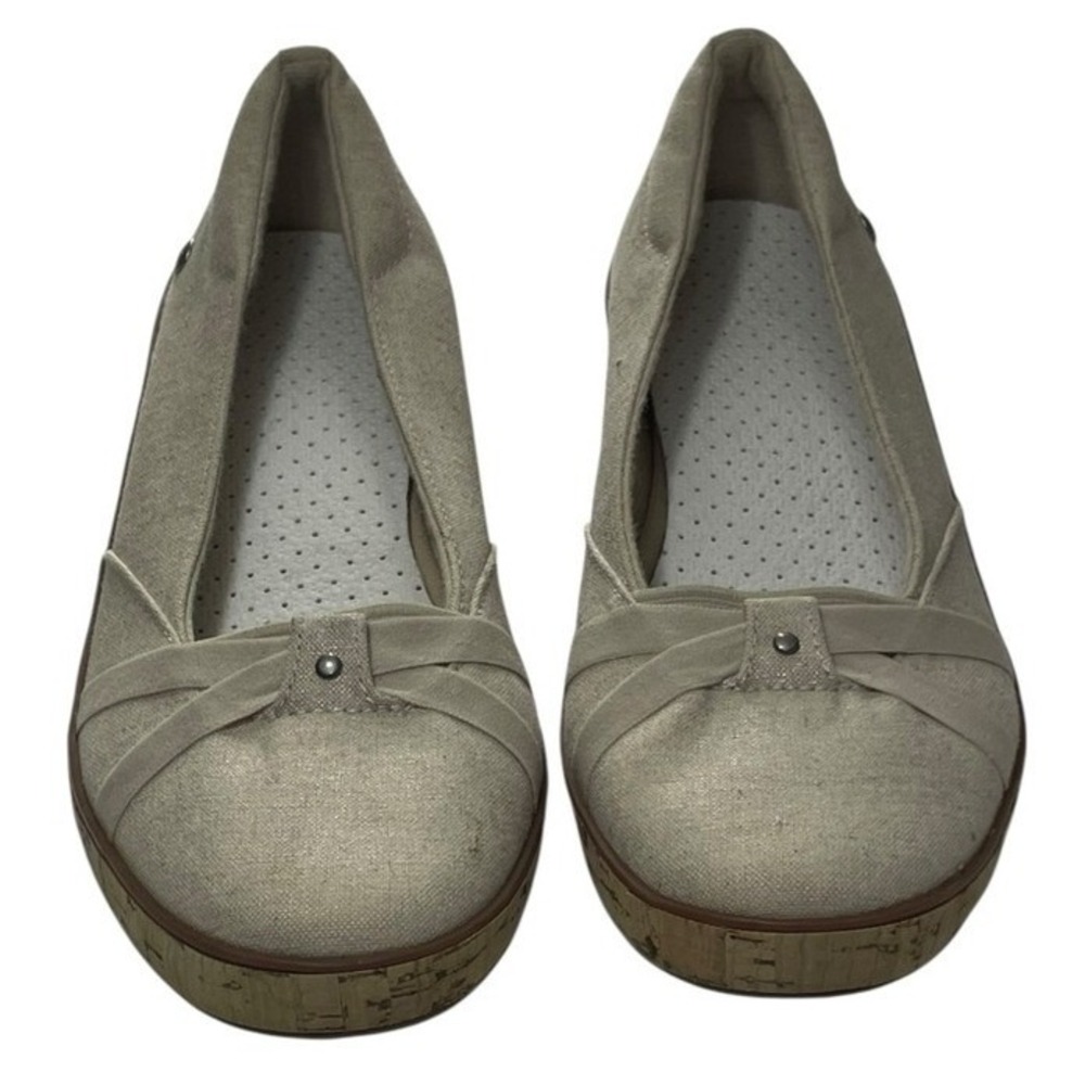 Keds Emme Espadrille Wedge Flats Canvas Memory Deluxe Comfort Women's 8 *READ*